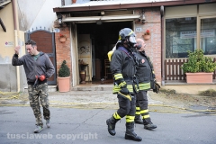 Incendio alla pizzeria \"Il Ladrone\"