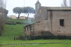 Viterbo - Incendio all\'ex chiesa di santa Croce