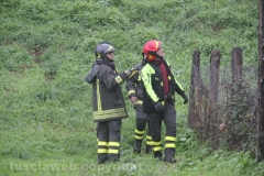 Viterbo - Incendio all\'ex chiesa di santa Croce
