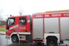 Viterbo - Incendio all\'ex chiesa di santa Croce