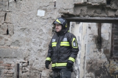 Viterbo - Incendio all\'ex chiesa di santa Croce