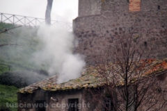 Viterbo - Incendio all\'ex chiesa di santa Croce