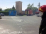 Incendio all'impianto di Casale Bussi - Il sopralluogo del sindaco