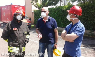 Incendio all'impianto di Casale Bussi