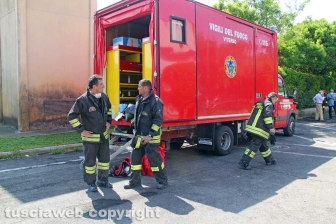 Incendio all'impianto di Casale Bussi - Il sopralluogo del sindaco