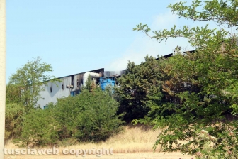 Incendio all'impianto di Casale Bussi - Il sopralluogo del sindaco