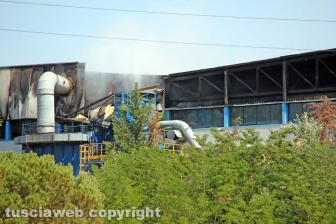 Incendio all'impianto di Casale Bussi - Il sopralluogo del sindaco