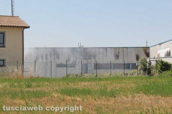 Incendio all'impianto di Casale Bussi - Il sopralluogo del sindaco