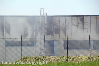 Incendio all'impianto di Casale Bussi - Il sopralluogo del sindaco