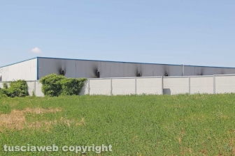 Incendio all'impianto di Casale Bussi - Il sopralluogo del sindaco