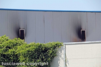 Incendio all'impianto di Casale Bussi - Il sopralluogo del sindaco