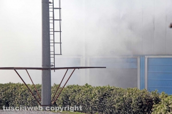 Incendio all'impianto di Casale Bussi - Il sopralluogo del sindaco