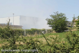 Incendio all'impianto di Casale Bussi - Il sopralluogo del sindaco