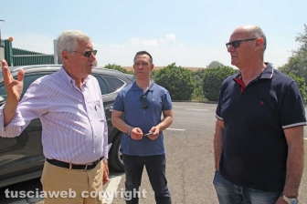 Incendio all'impianto di Casale Bussi - Il sopralluogo del sindaco