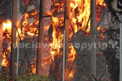 L\'incendio al deposito dell\'Union printing