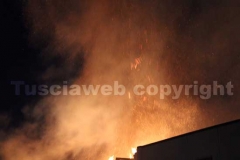 L\'incendio al deposito dell\'Union printing