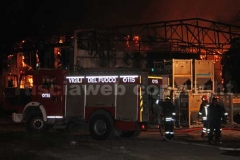 L\'incendio al deposito dell\'Union printing