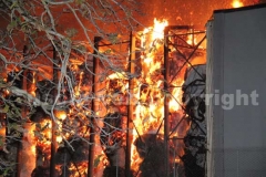 L\'incendio al deposito dell\'Union printing