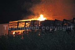 L\'incendio al deposito dell\'Union printing