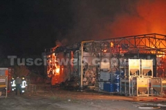 L\'incendio al deposito dell\'Union printing