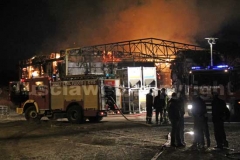 L\'incendio al deposito dell\'Union printing