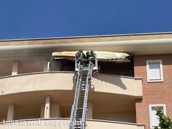 Incendio in appartamento