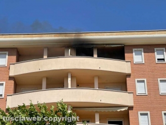 Incendio in appartamento