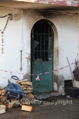 La casa andata a fuoco