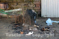 La casa andata a fuoco