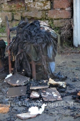 La casa andata a fuoco