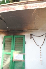 La casa andata a fuoco