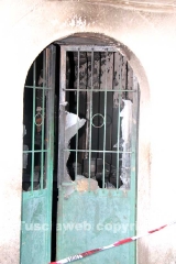 La casa andata a fuoco