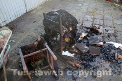 La casa andata a fuoco
