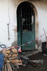 La casa andata a fuoco