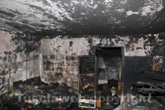 La casa andata a fuoco