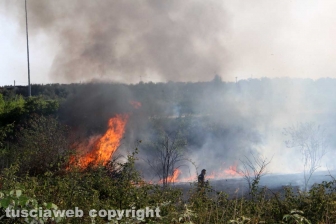 Incendio in località le Masse