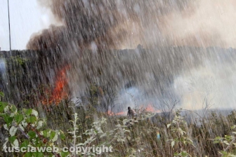 Incendio in località le Masse