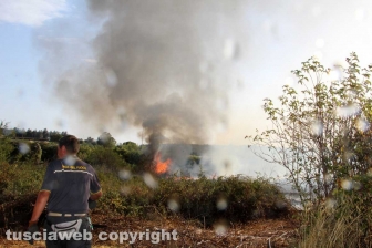 Incendio in località le Masse