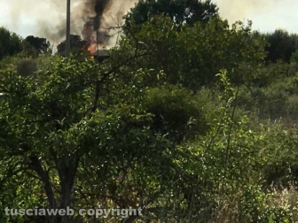 Incendio in località le Masse