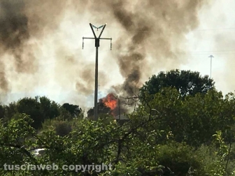 Incendio in località le Masse