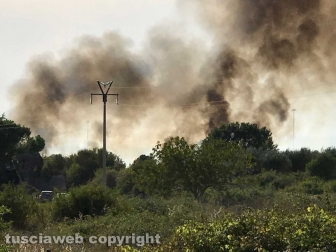 Incendio in località le Masse