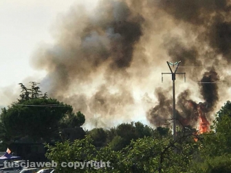 Incendio in località le Masse