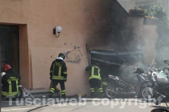 L\'intervento dei vigili del fuoco