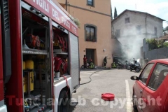 L\'intervento dei vigili del fuoco