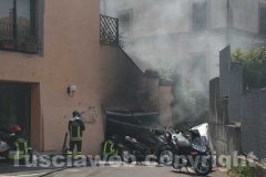 L\'intervento dei vigili del fuoco