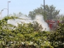 Incendio in strada Bagni