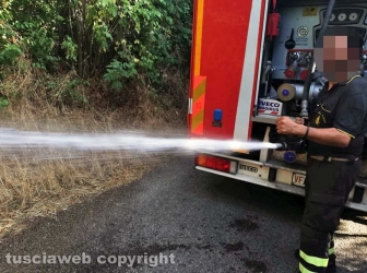 Incendio in strada Signorino