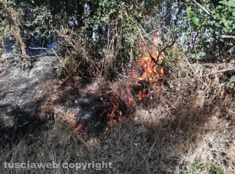 Incendio in strada Signorino