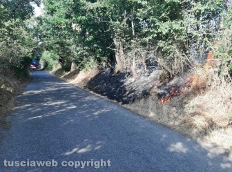 Incendio in strada Signorino
