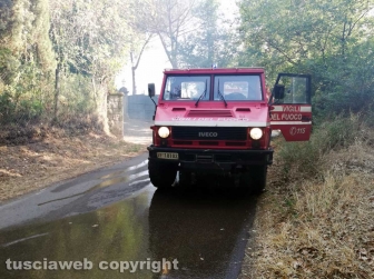 Incendio in strada Signorino